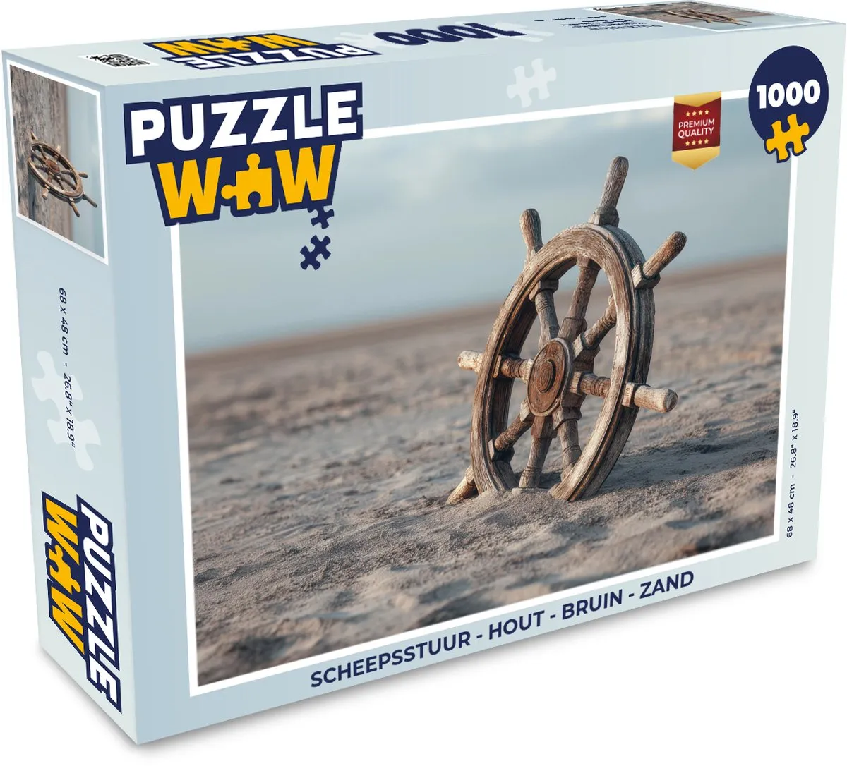 PuzzleWow Scheepsstuur Legpuzzel 1000 Stuks