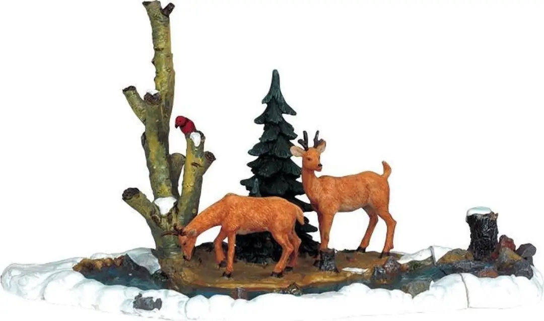 Lemax Feeding Deer Set