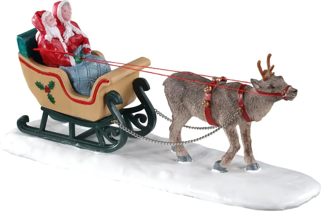 Lemax North Pole Sleigh Ride Figuur