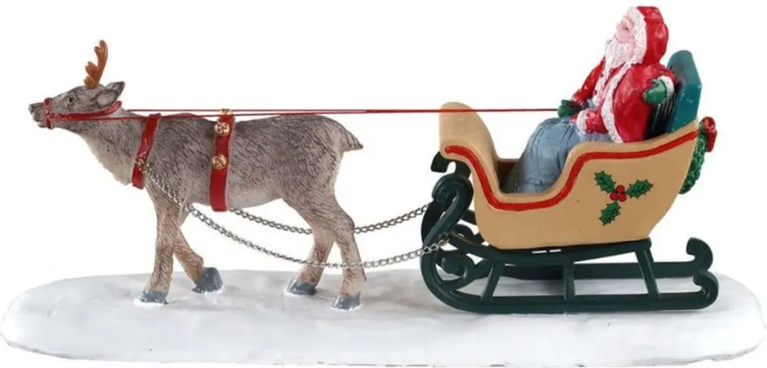 Lemax North Pole Sleigh Ride Figuur - Neutraal