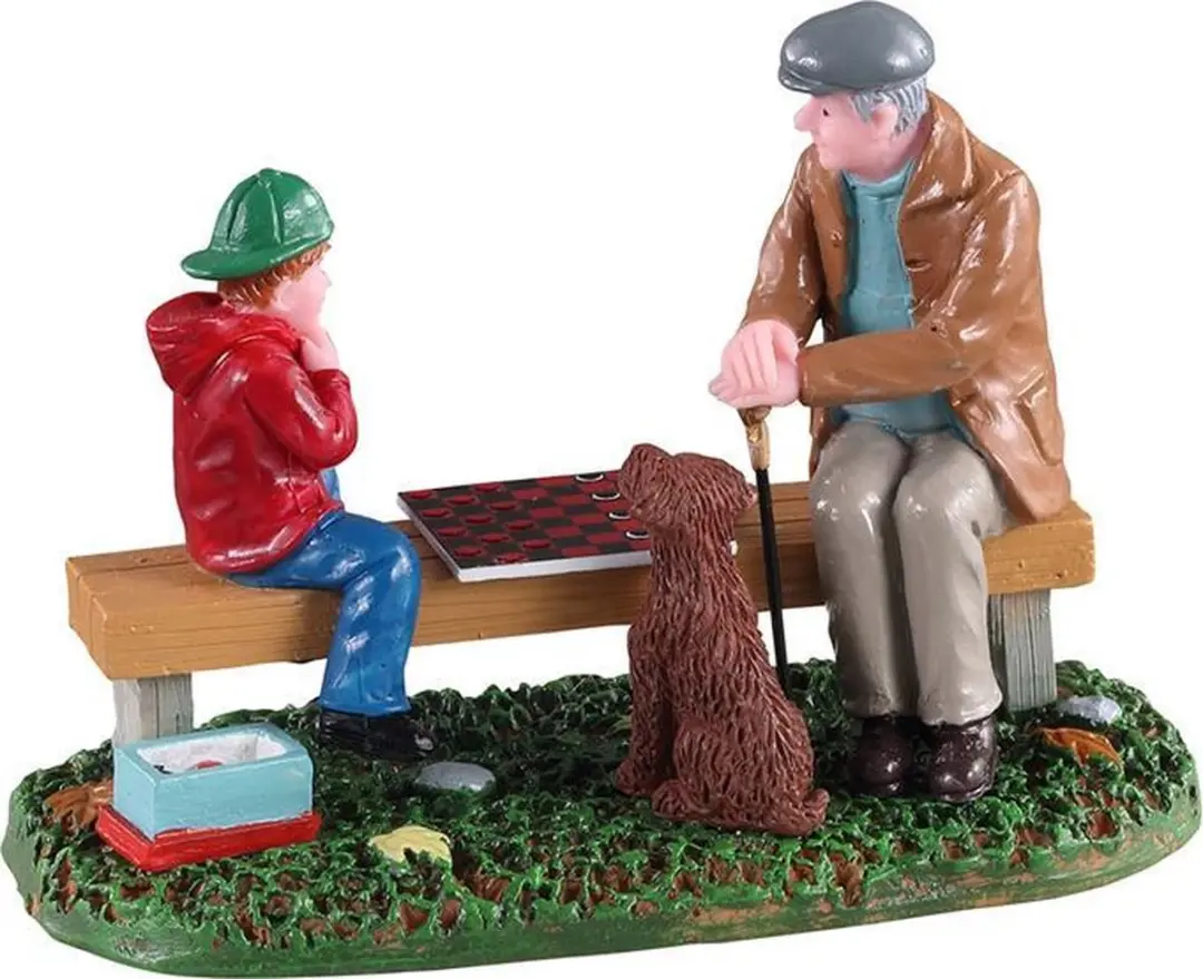 Lemax Playing With Gramps Kersthuisjes & Kerstdorp
