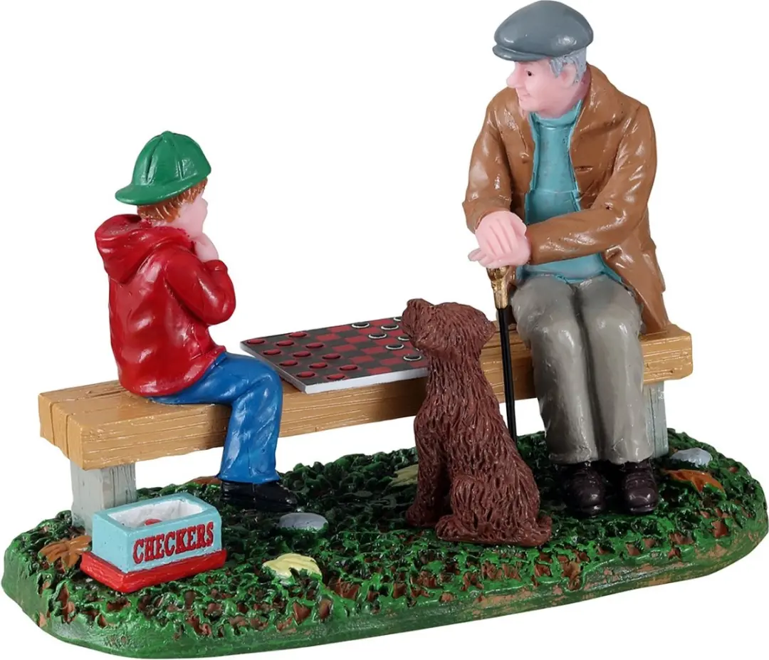 Lemax Playing With Gramps Kersthuisjes & Kerstdorp