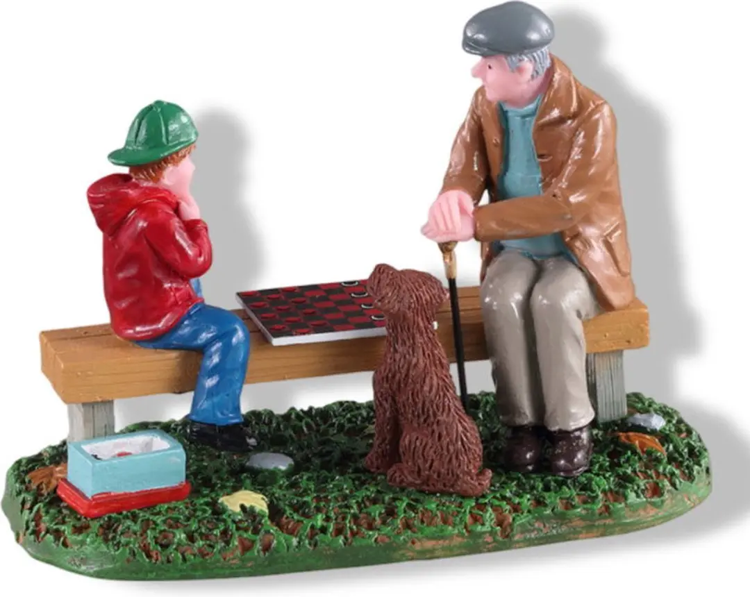 Lemax Playing With Gramps Kersthuisjes & Kerstdorp