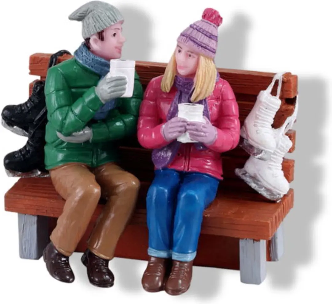 Lemax Hot Cocoa Drinkers Kersthuisjes Mehrfarbig