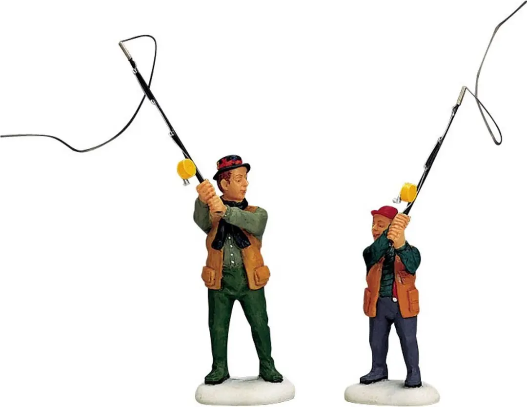 Lemax Flyfishing With Dad Kersthuisjes & Kerstdorpen - 2 Stuks - Neutraal