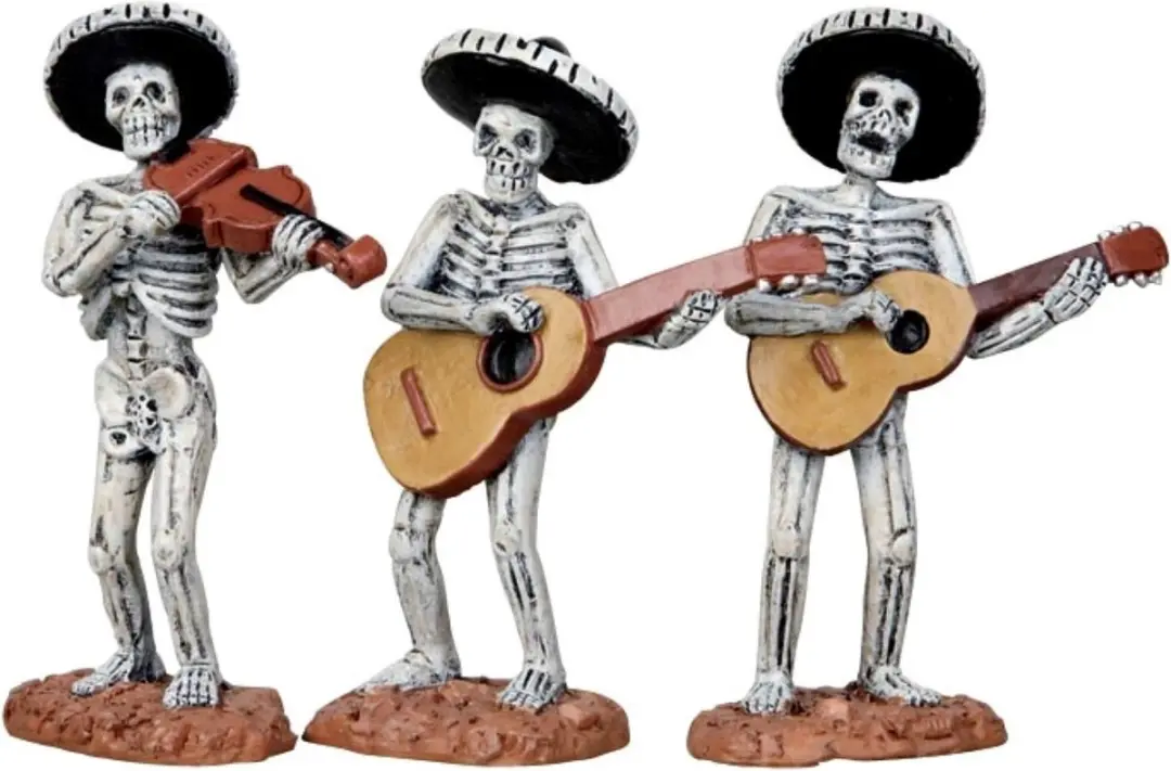 Lemax Skeleton Mariachi Band Kersthuisjes