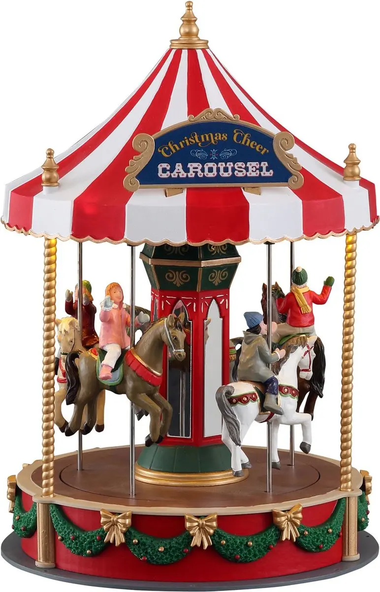Lemax Christmas Cheer Carousel Verlichte Attractie