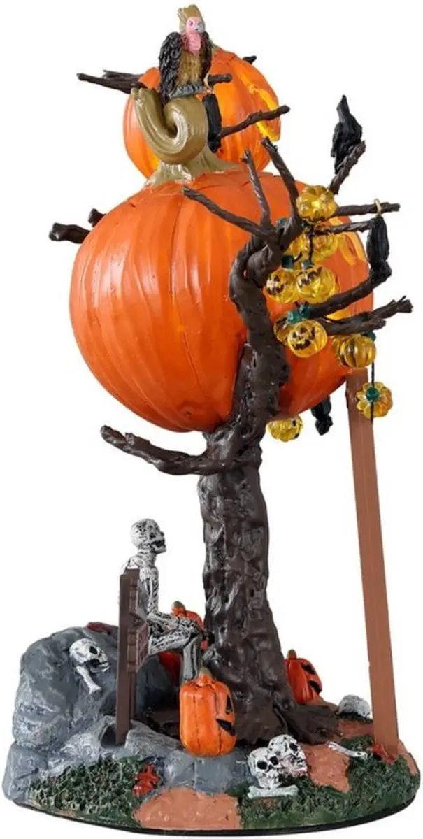 Lemax Pumpkin Tree House Kersthuisje - Oranje