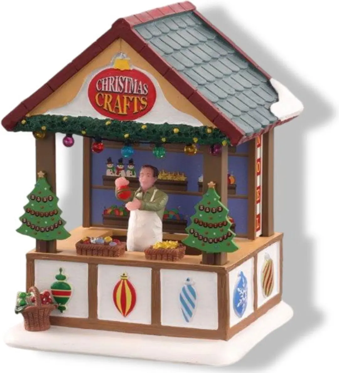 Lemax Hand Crafted Ornaments Kersthuisjes & Kerstdorpen - 3 Stuks - Multicolor