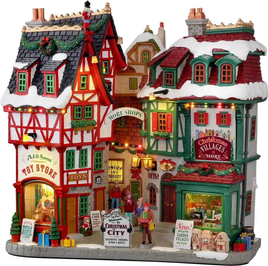 Lemax Christmas City Verlicht Gebouw