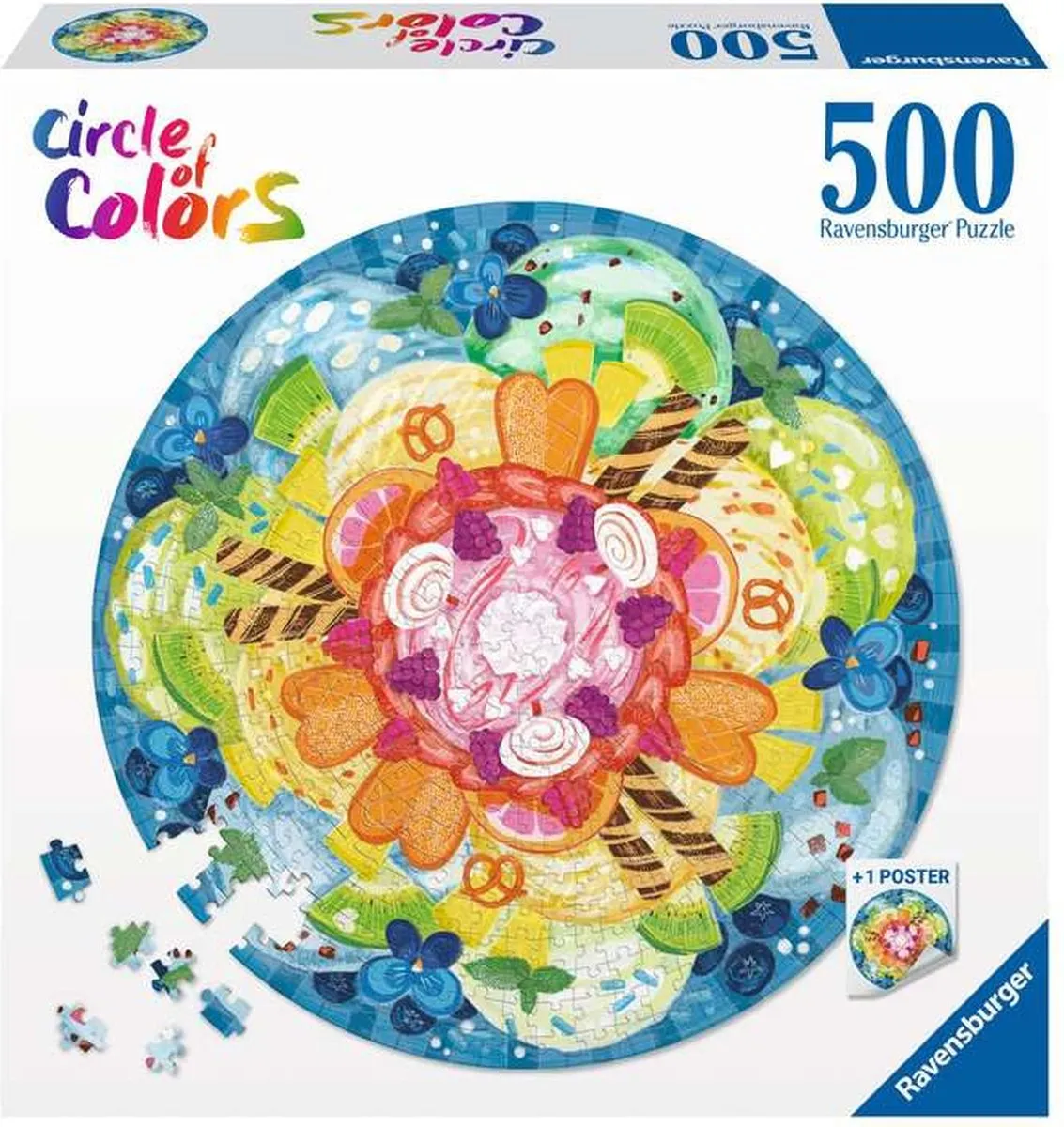 Ravensburger Ice Cream Legpuzzel 500 Stuks - Multicolor