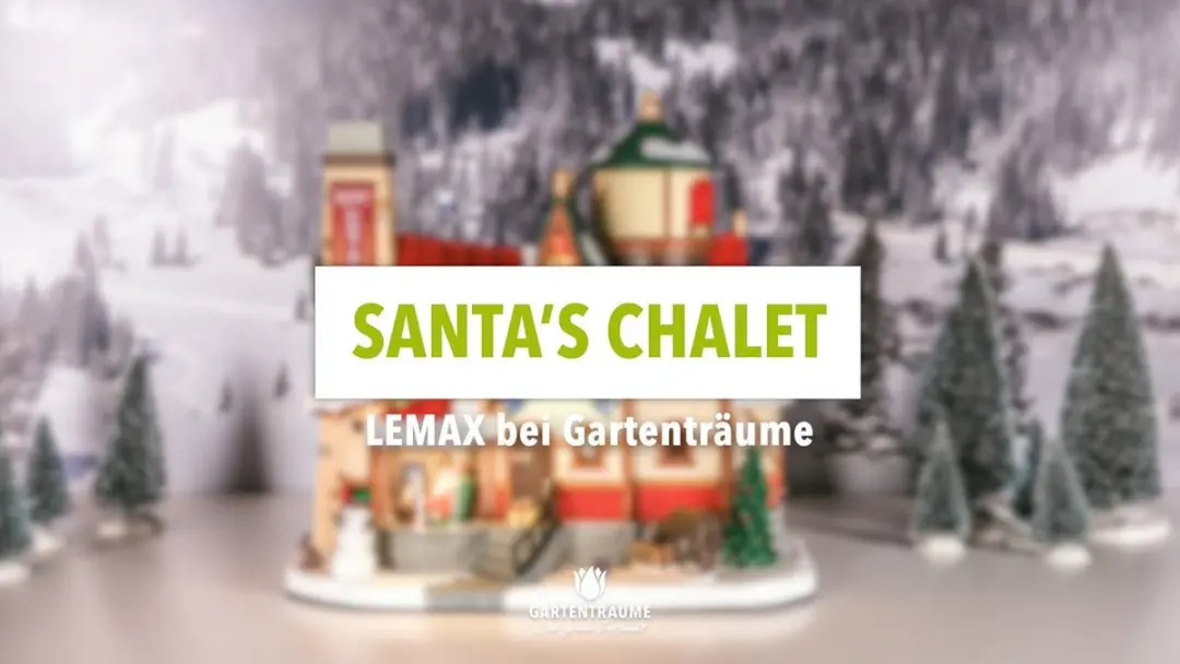 Lemax Santa's Chalet Verlicht Gebouw - Rookeffect - Meerkleurig
