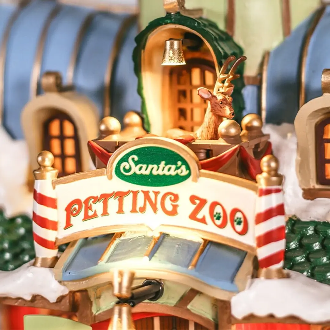 Lemax Santa's Petting Zoo Kersthuisje - afbeelding 5 van 6