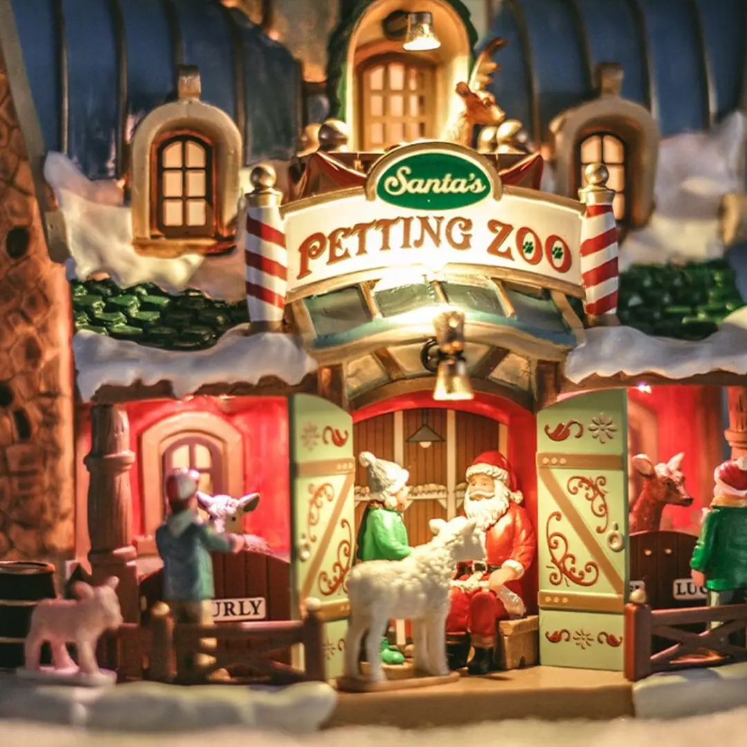 Lemax Santa's Petting Zoo Kersthuisje - afbeelding 6 van 6