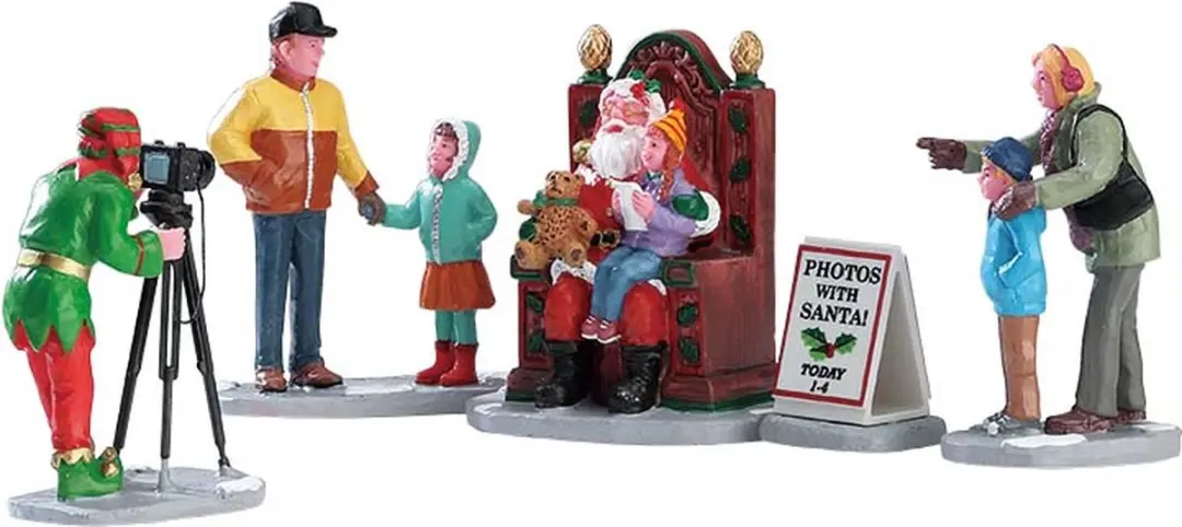 Lemax Photos With Santa Kerstset