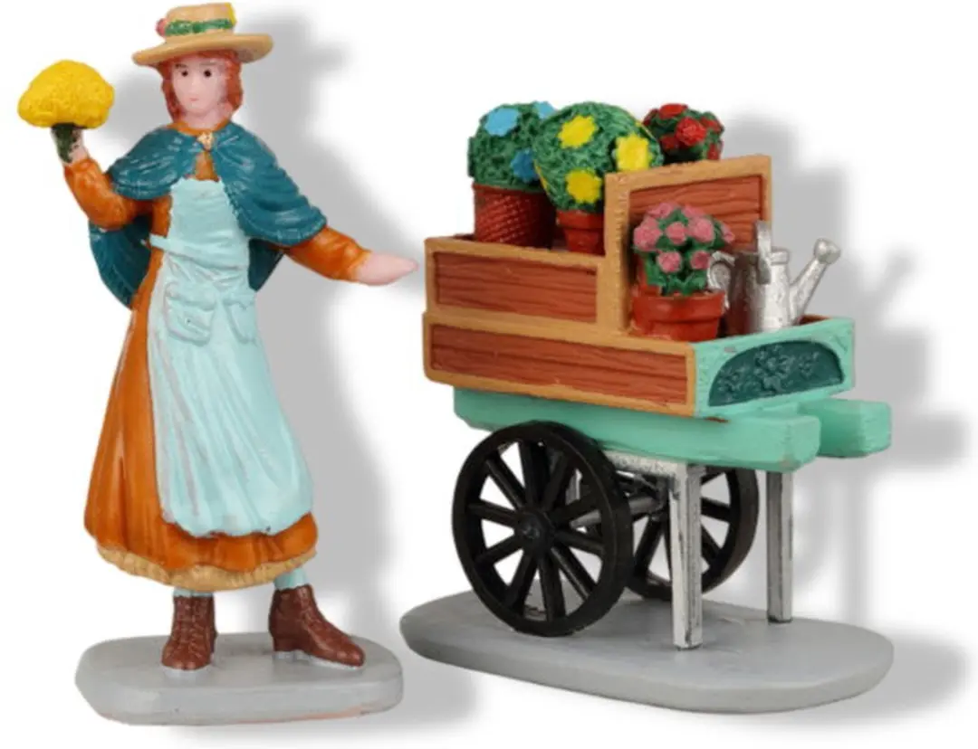 Lemax Merry's Garden Cart Kersthuisje - Mix
