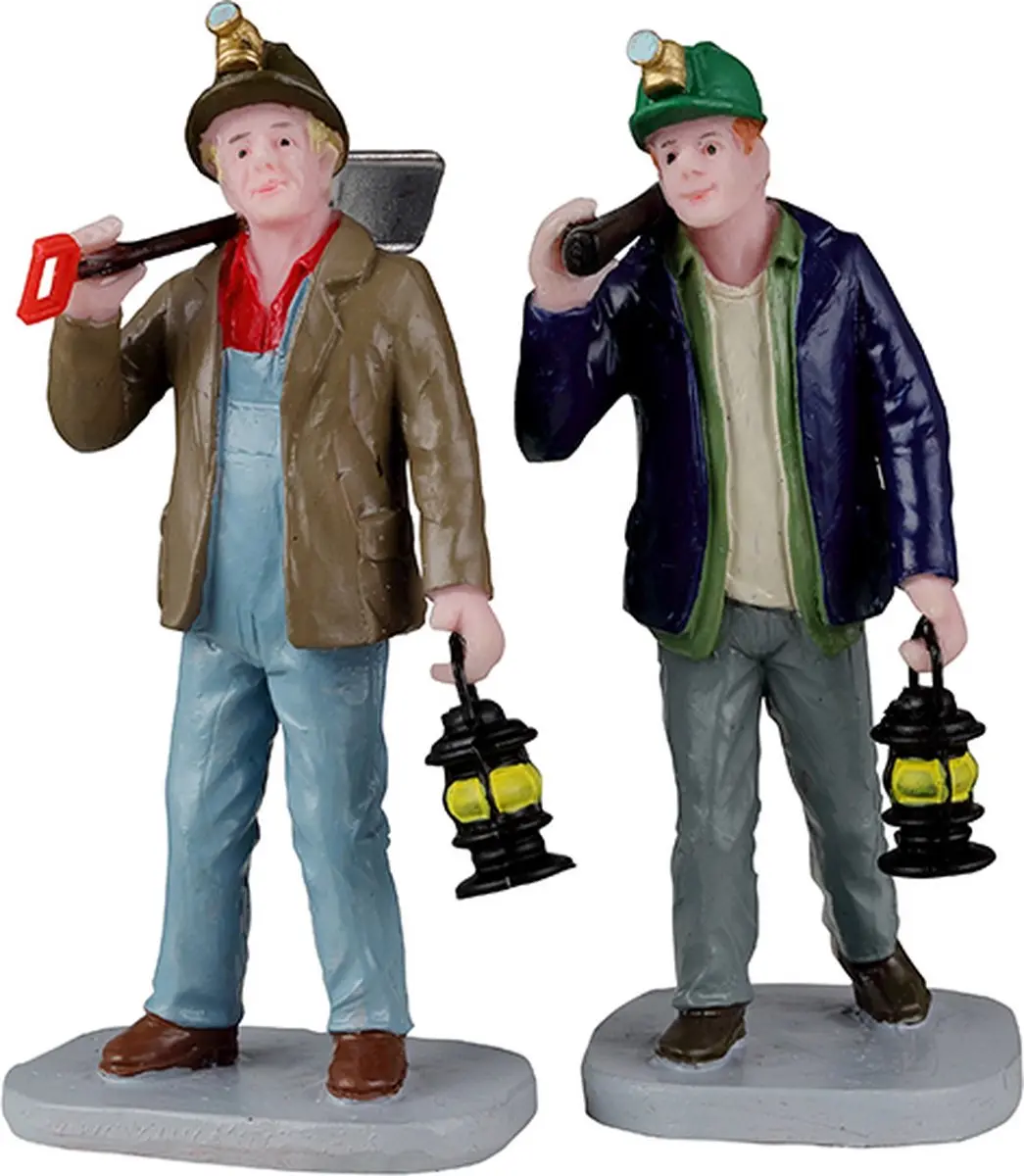 Lemax Miners Kersthuisjes Set