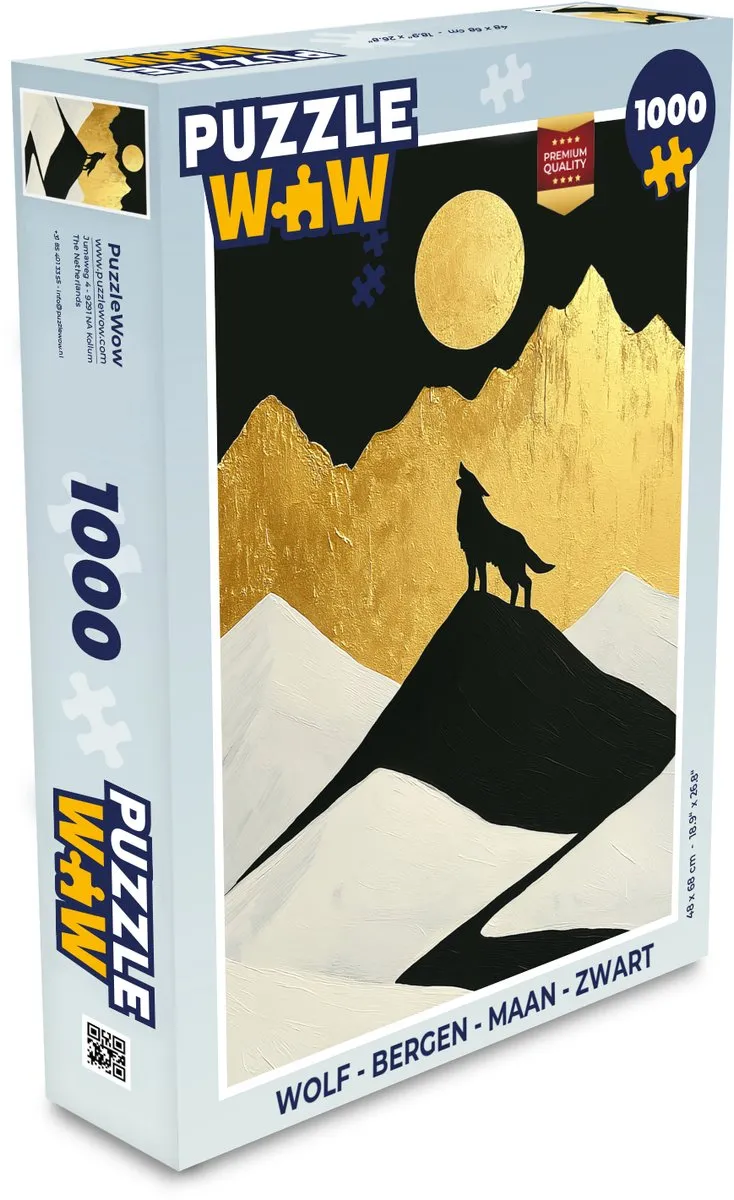 PuzzleWow Bergen Maan Legpuzzel 1000 Stuks