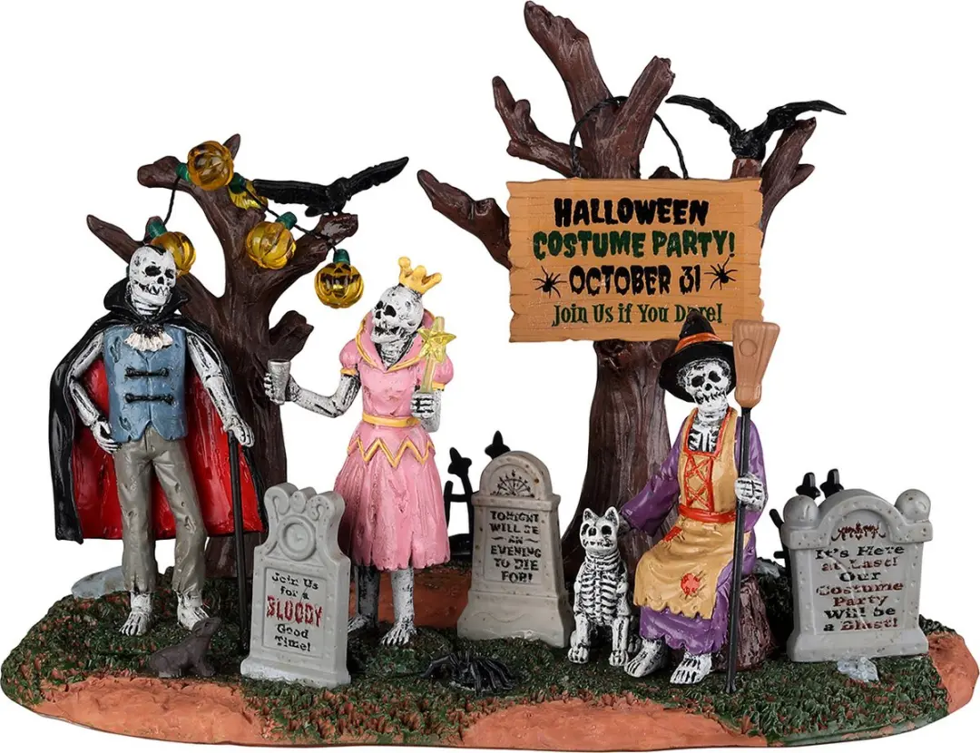 Lemax Kersthuisjes Graveyard Costume Party