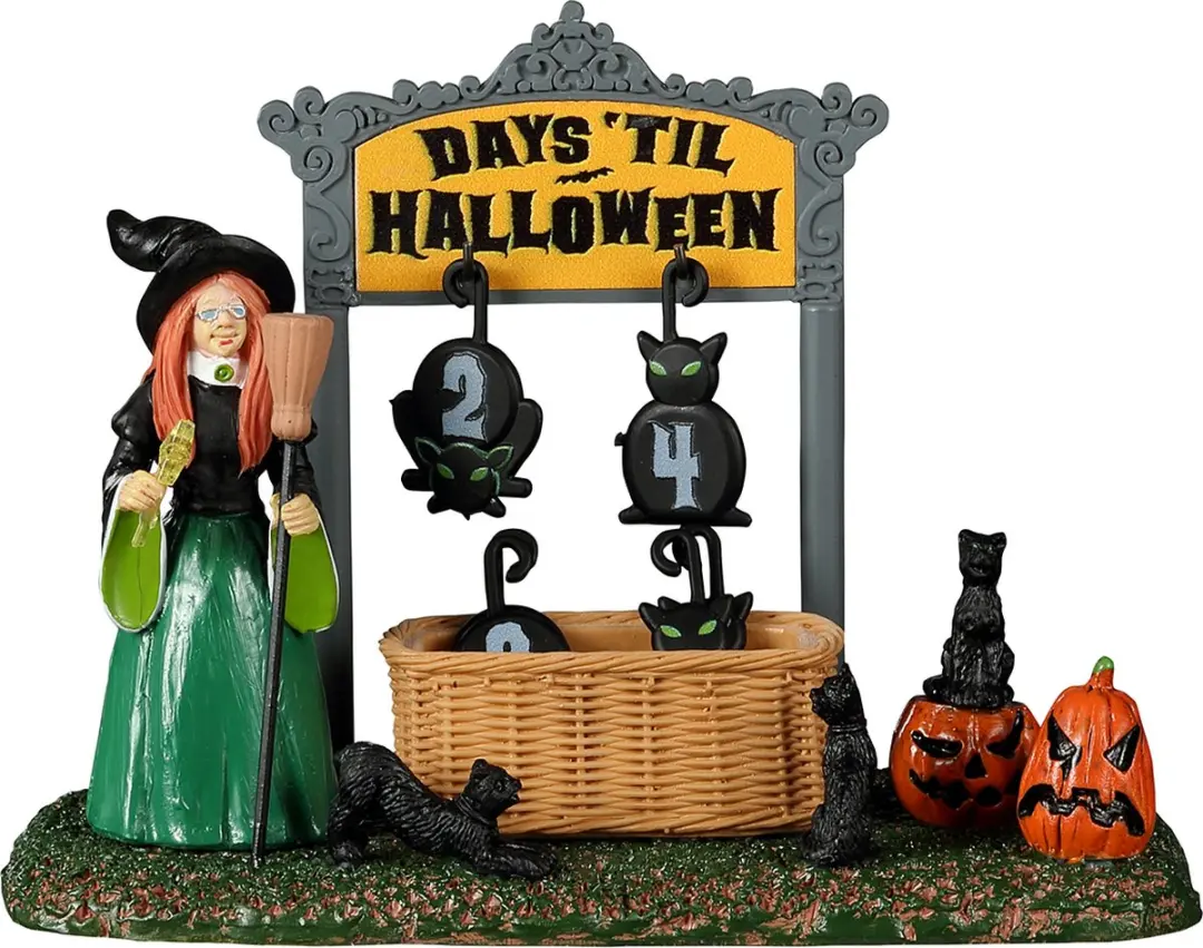 Lemax Black Cat Countdown Kersthuisje