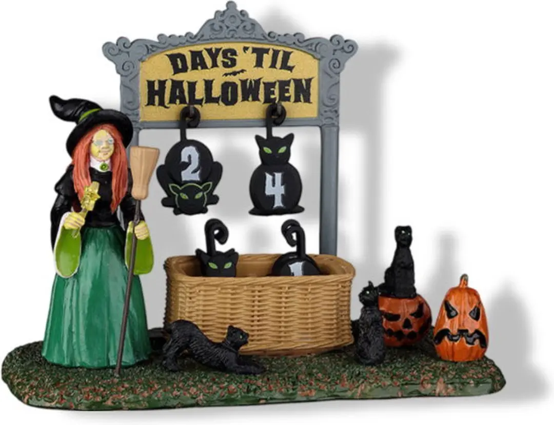 Lemax Black Cat Countdown Kersthuisje - Mix