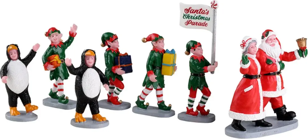 Lemax Santa's Elf Parade Set