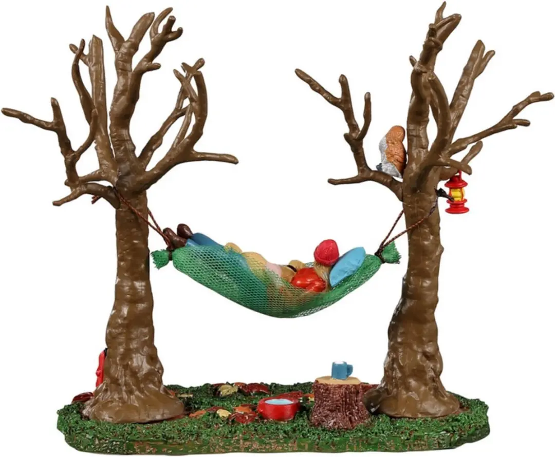 Lemax Camping Hammock Buddy Kersthuisjes Mix