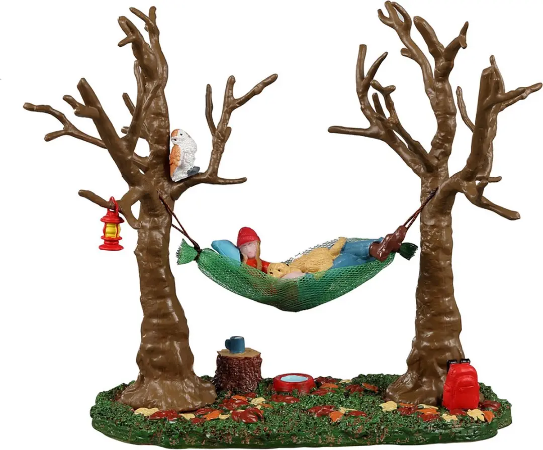 Lemax Camping Hammock Buddy Kersthuisjes Mix