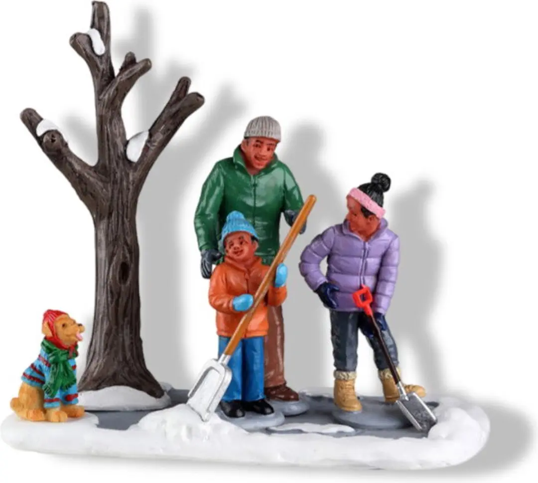 Lemax Shoveling The Driveway Kersthuisje - Mix