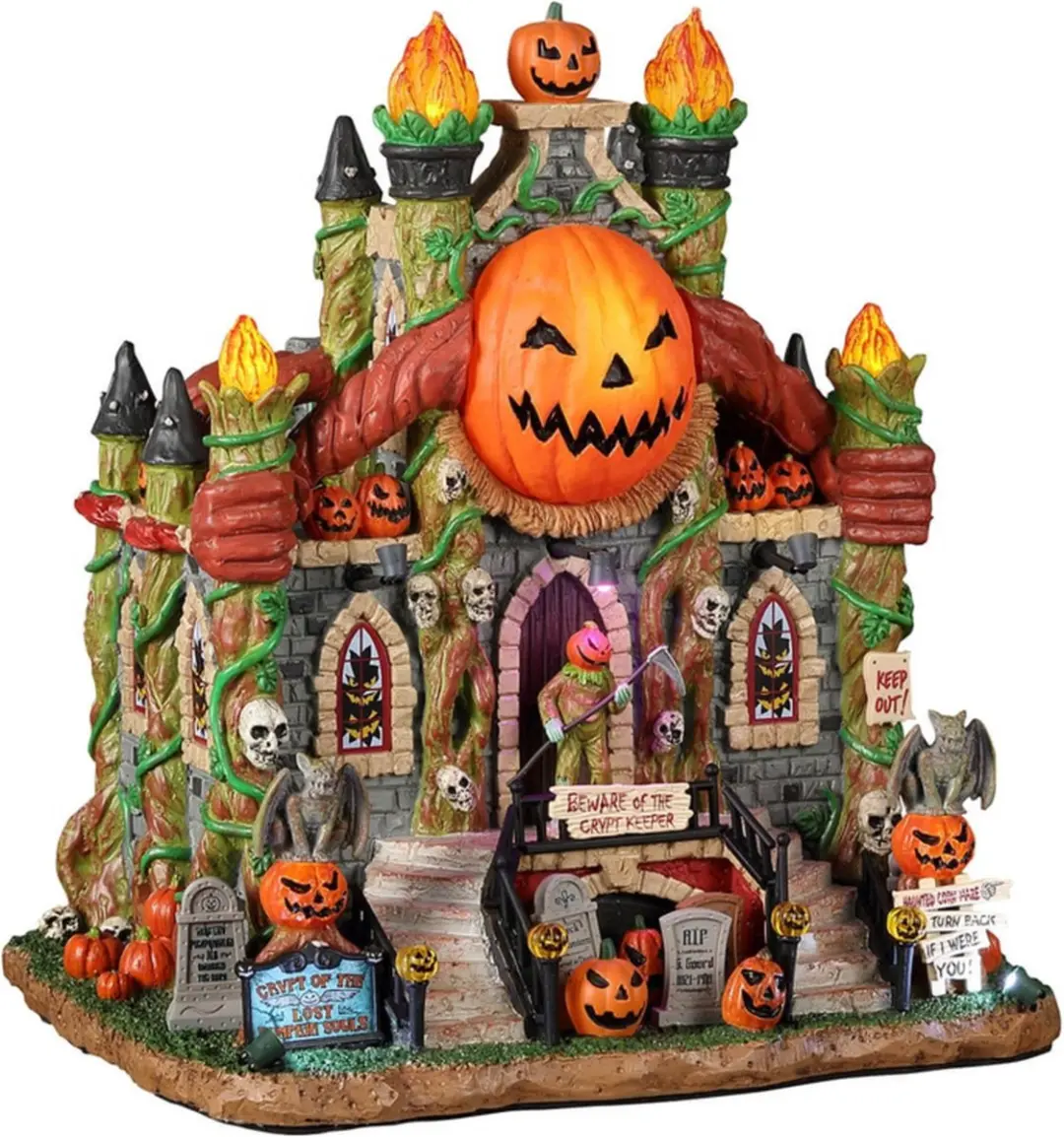Lemax Crypt Of The Lost Pumpkin Souls Kersthuisje - Kerstmix - afbeelding 6 van 6