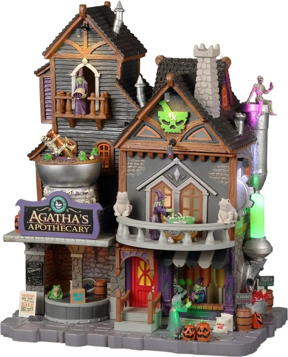 Lemax Agatha's Apothecary Kersthuisje - Multicolor