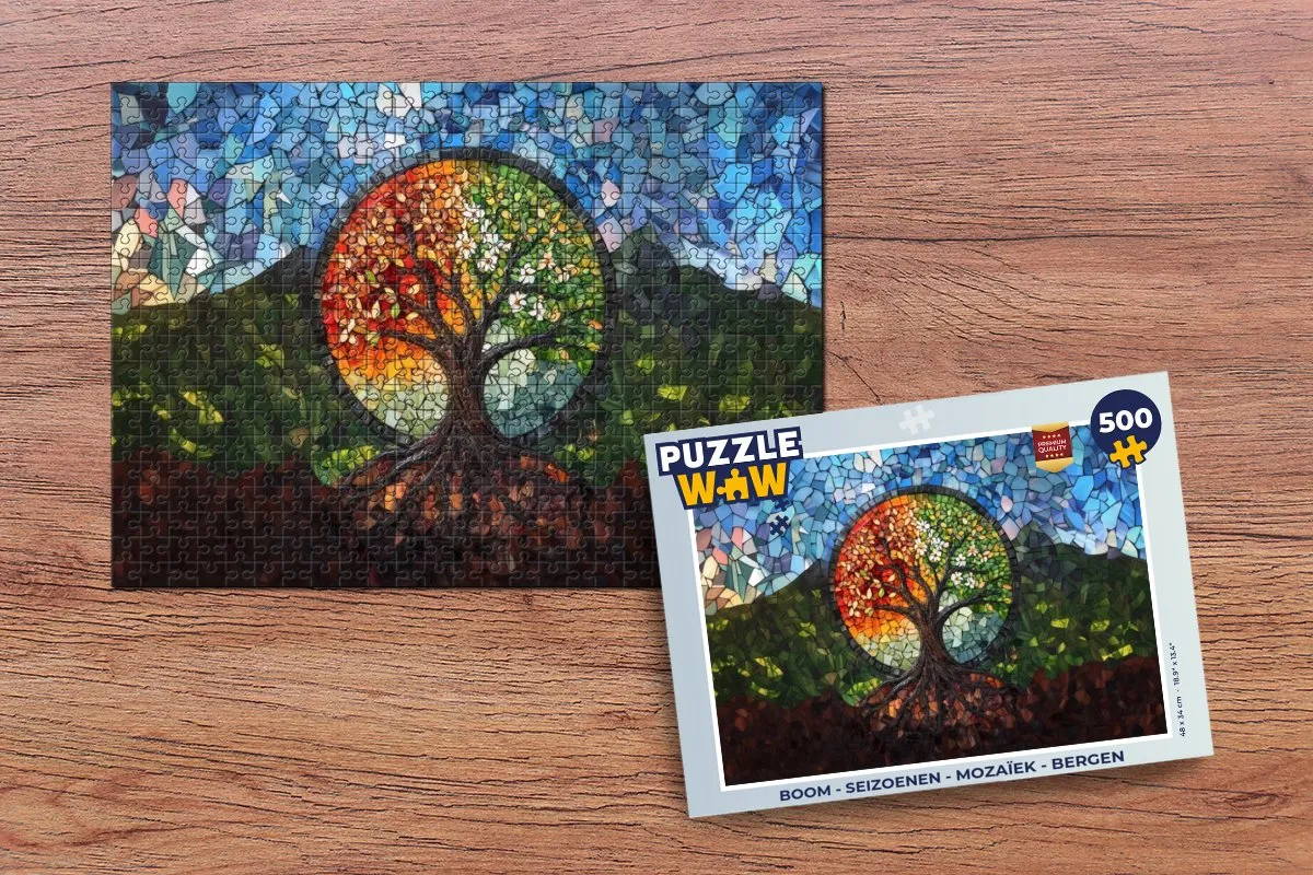 PuzzleWow Boom Mozaïek Legpuzzel 500 Stuks - 8721374602509
