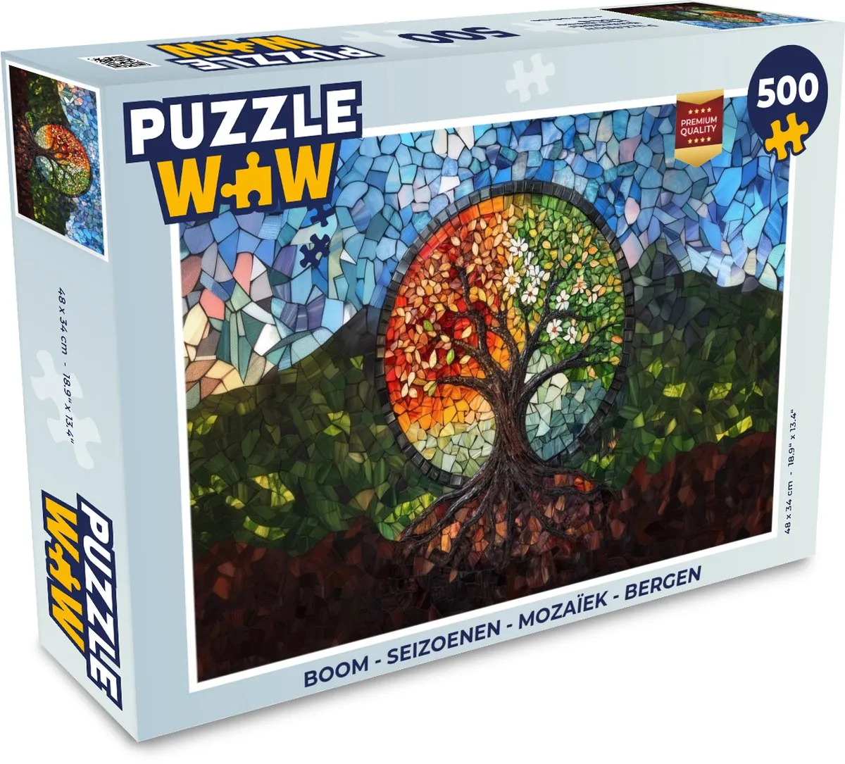 PuzzleWow Boom Mozaïek Legpuzzel 500 Stuks