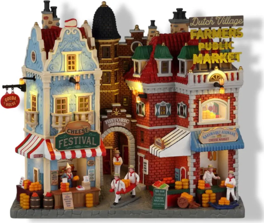 Lemax Dutch Cheese Festival & Farmers Market Kersthuisjes & Kerstdorpen - Multicolor