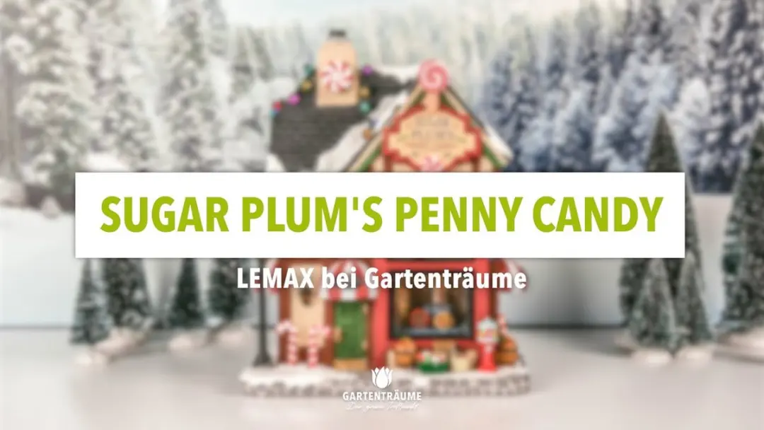 Lemax Sugar Plum's Penny Candy Verlicht Gebouw - Meerkleurig