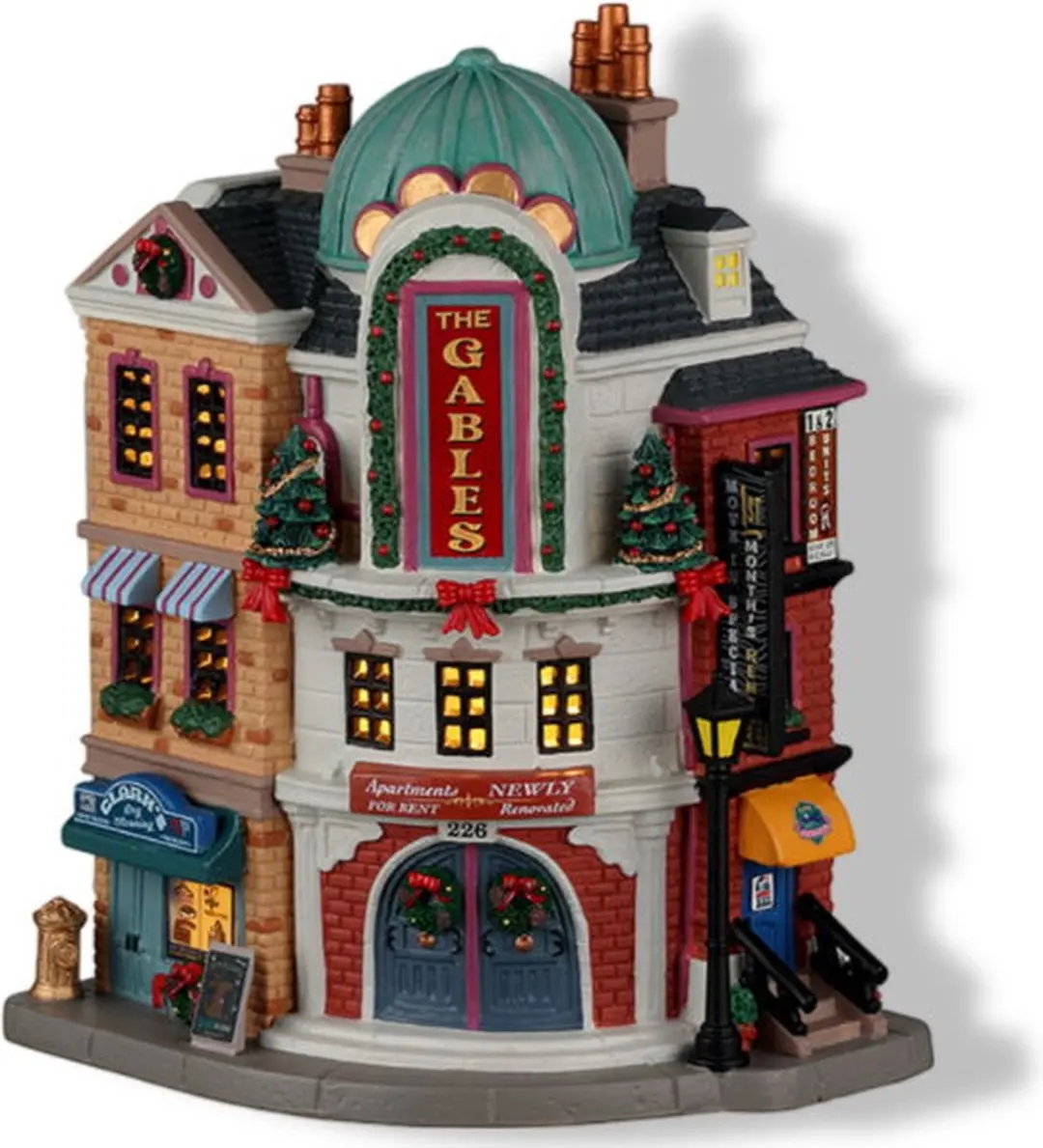Lemax The Gables Apartments Kersthuisjes Mix