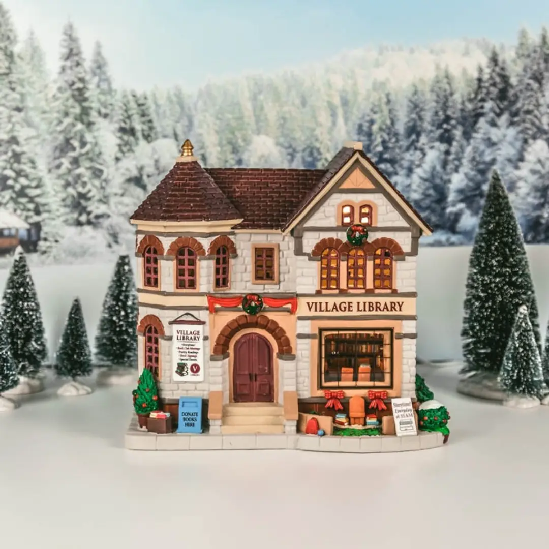 Lemax Village Library Kerstdorp