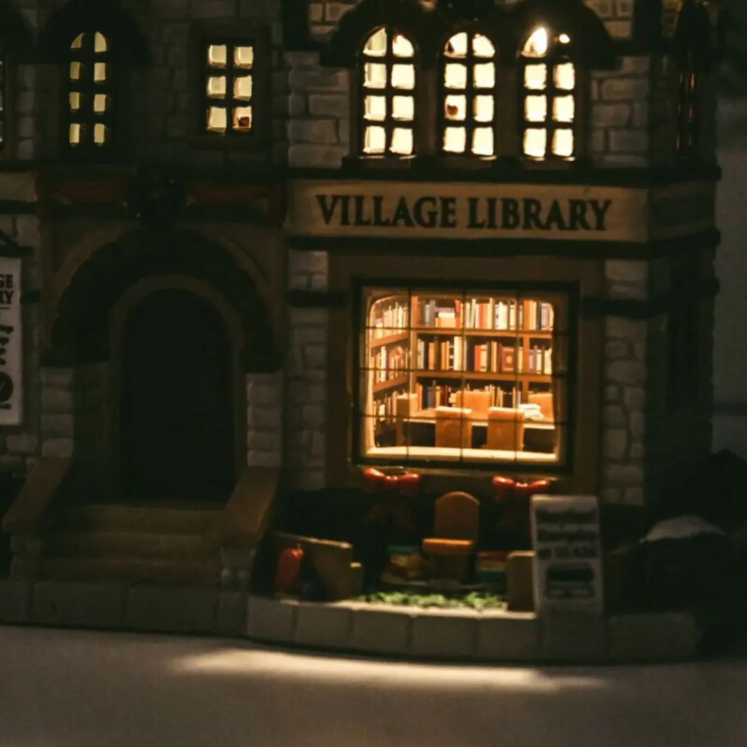 Lemax Village Library Kerstdorp