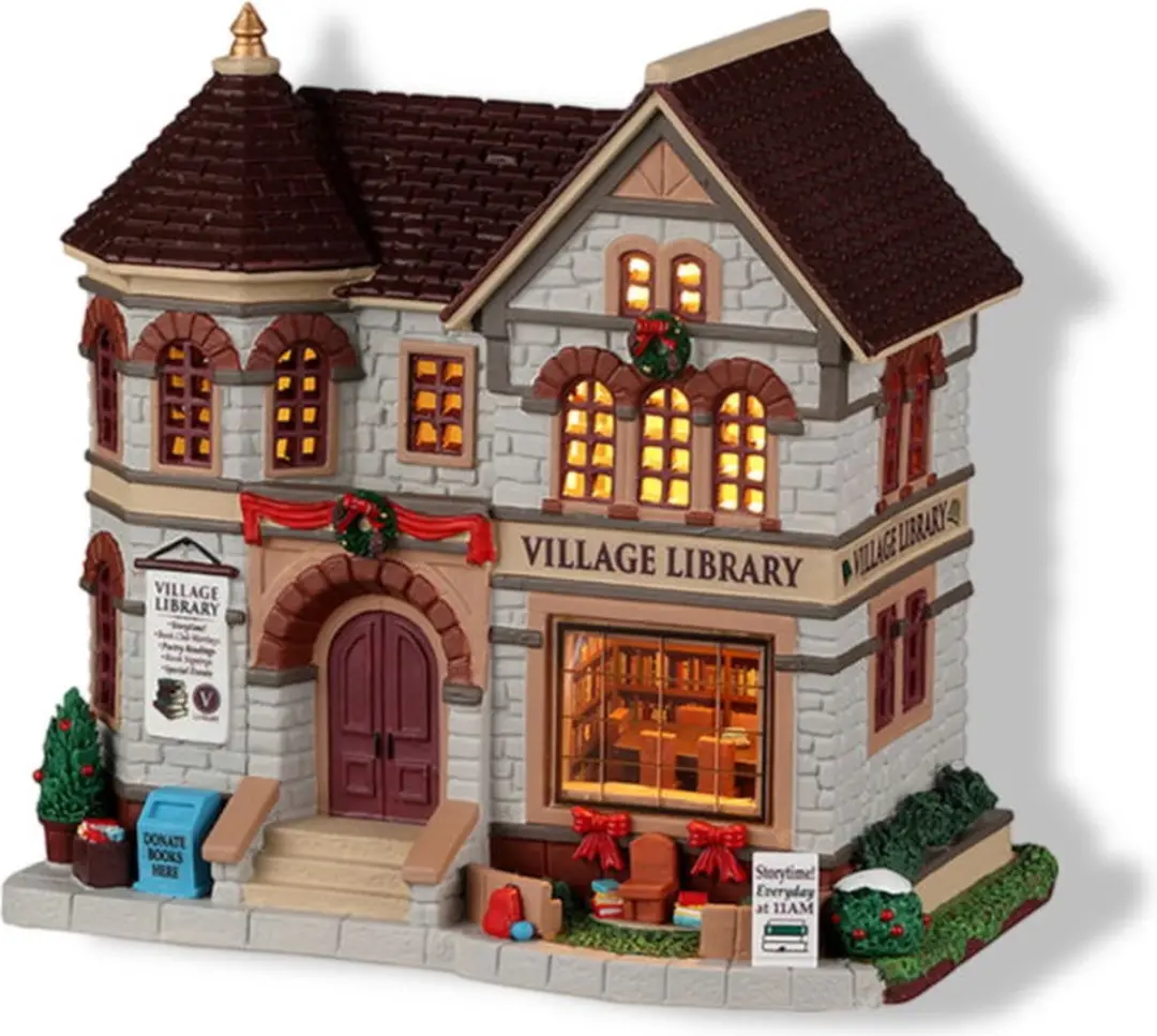 Lemax Village Library Kerstdorp