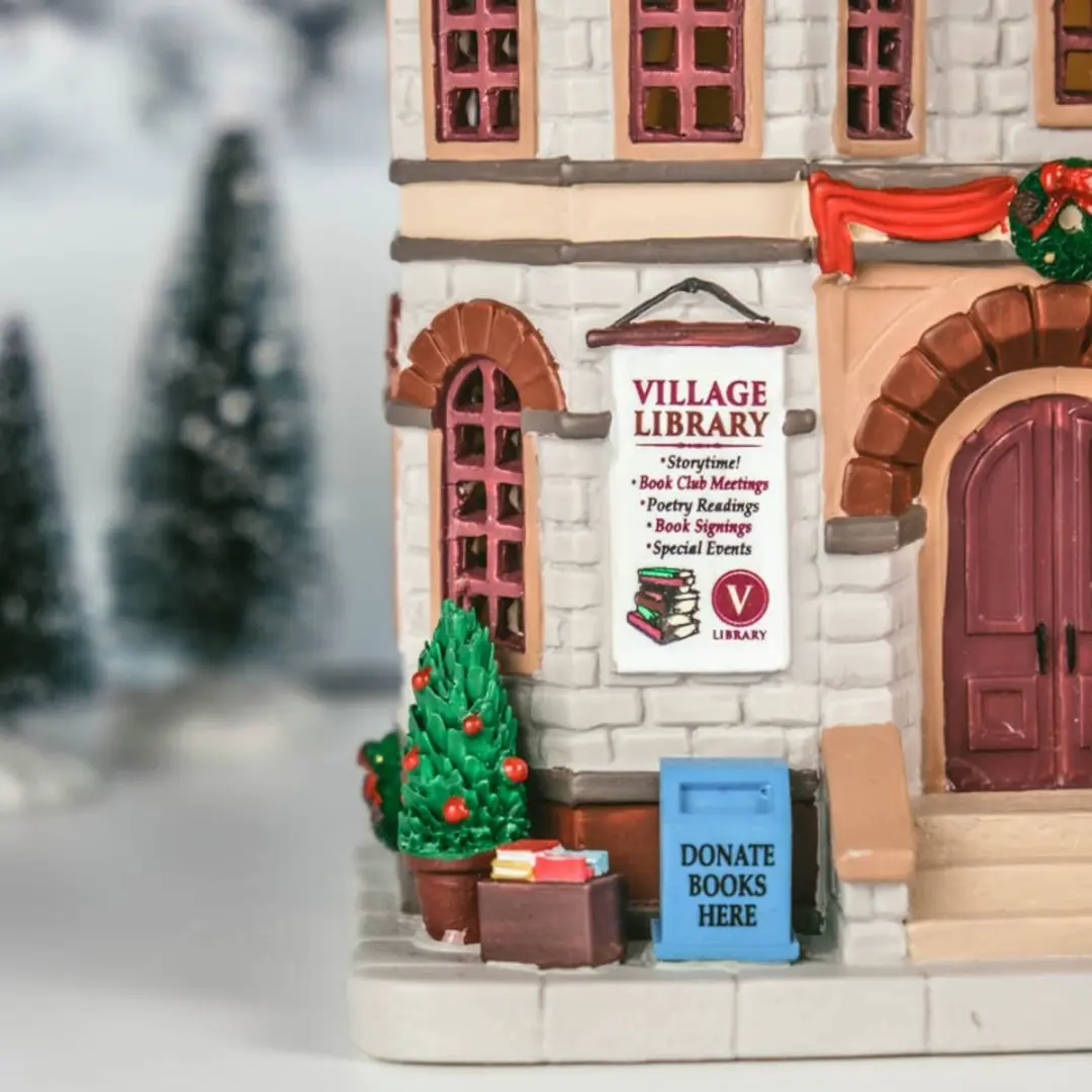 Lemax Village Library Kerstdorp