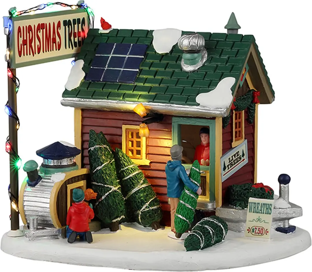 Lemax Tiny House Tree Lot Verlichte Gebouw