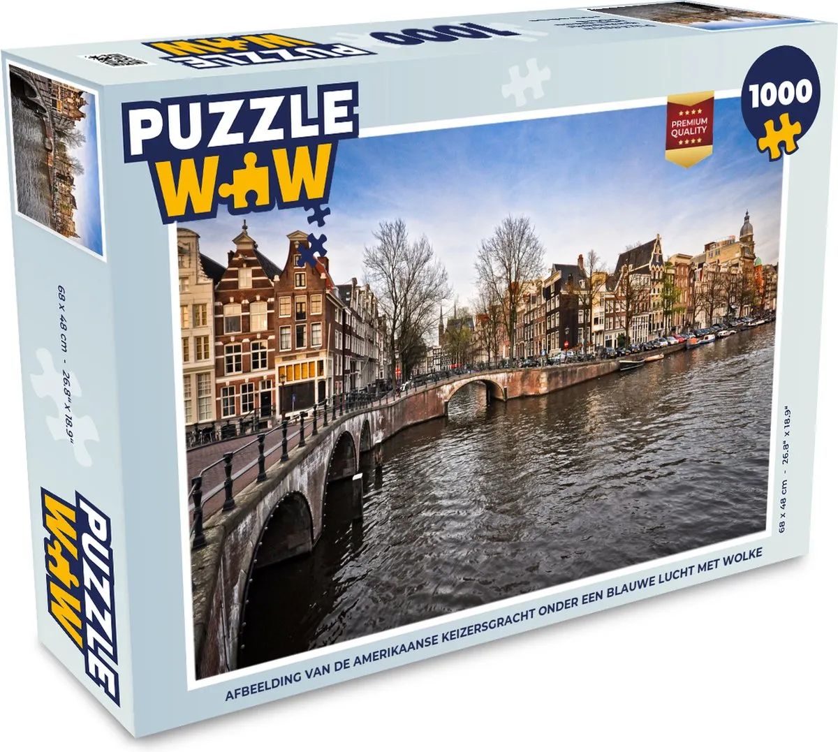 PuzzleWow Legpuzzel Amerikaanse Keizersgracht 1000 Stuks