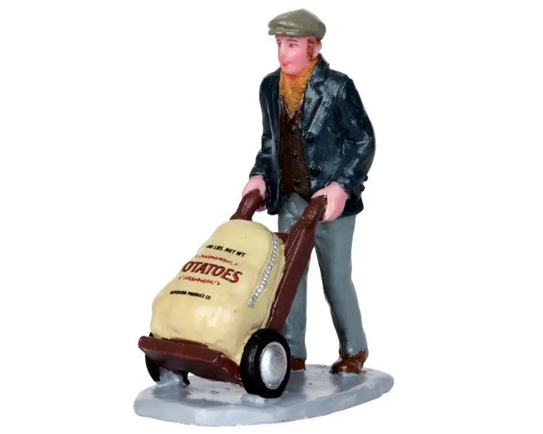 Lemax Market Worker Kersthuisjes