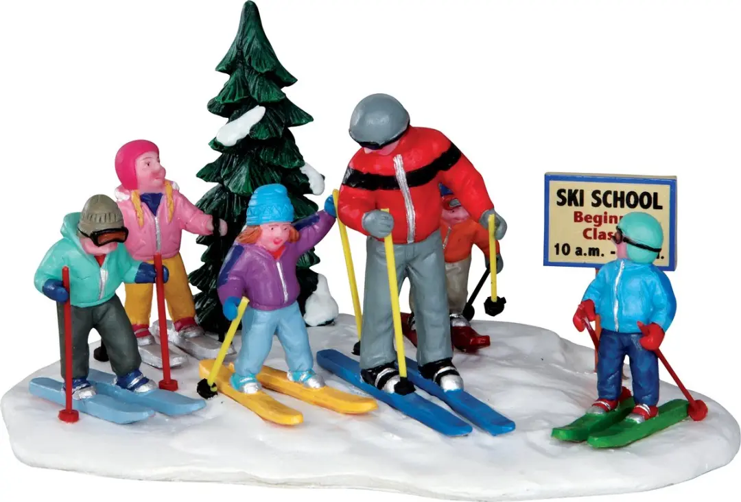 Lemax Ski School Kersthuisjes & Kerstdorpen