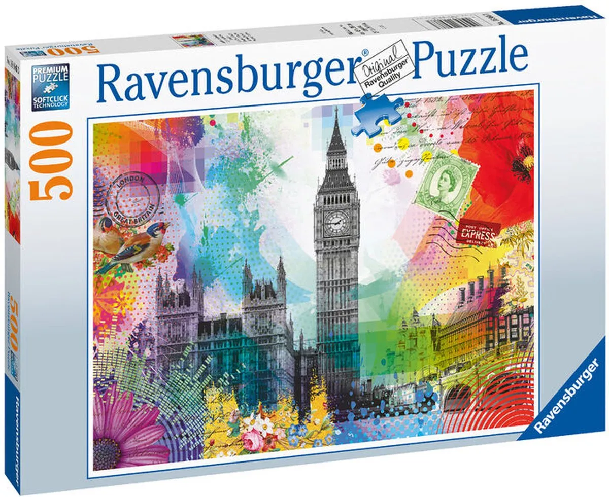 Ravensburger Kaartje uit Londen Legpuzzel 500 Stuks