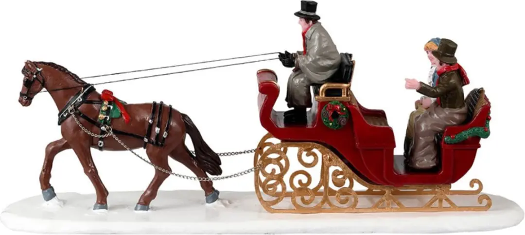 Lemax Scenic Sleigh Ride - 1 Stuks - Mehrfarbig