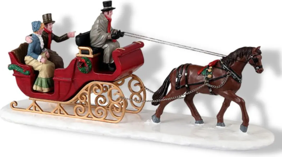 Lemax Scenic Sleigh Ride - 1 Stuks - Mehrfarbig