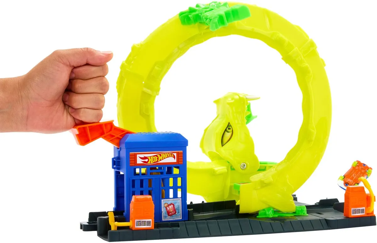 Hot Wheels JBM63 Racebaan - 25 Delen - Groen