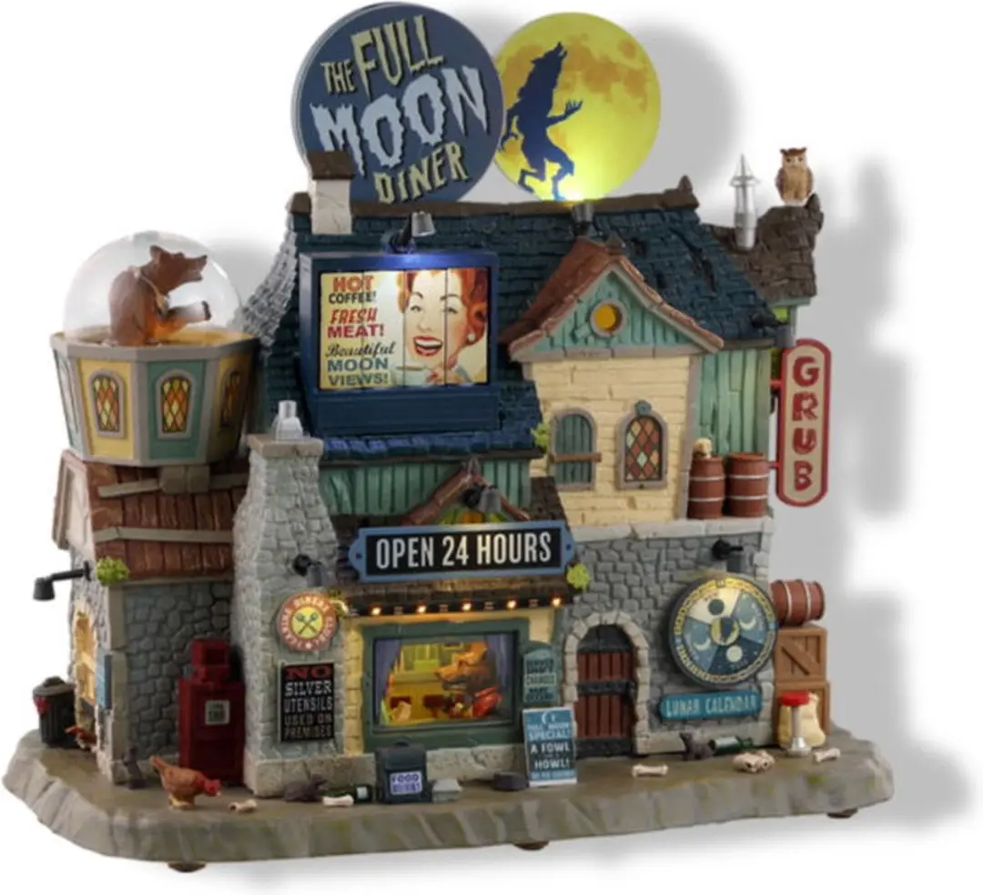 Lemax Spooky Town The Full Moon Diner - Mix