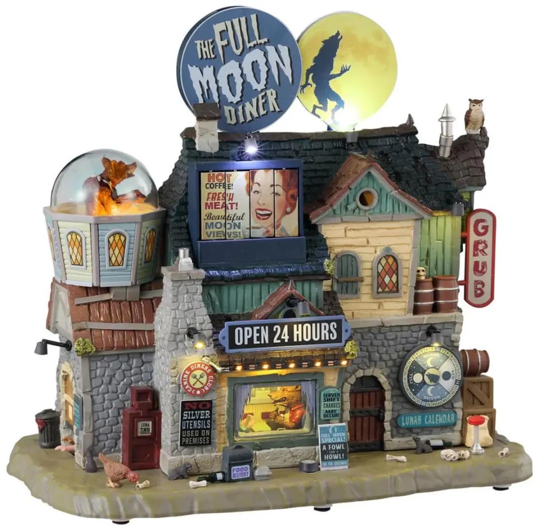 Lemax Spooky Town The Full Moon Diner
